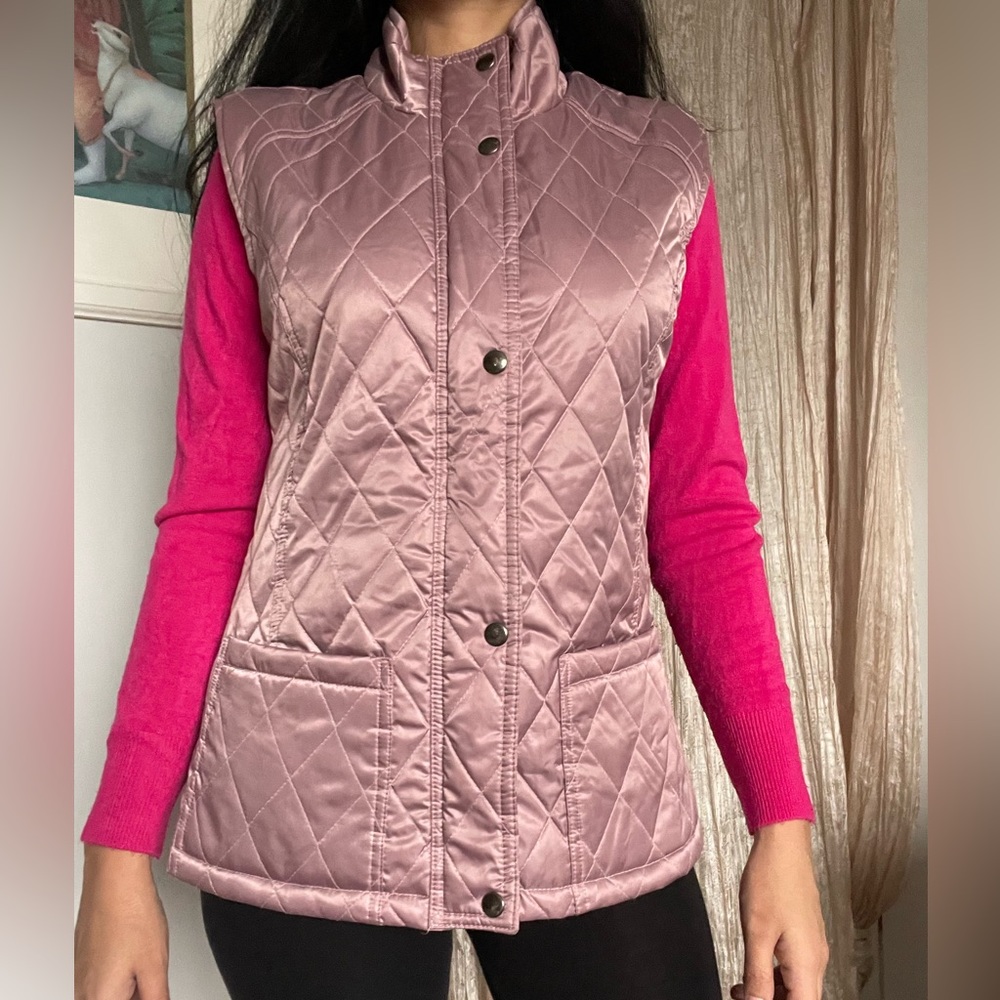 Pink Sleeveless Vest Jacket
